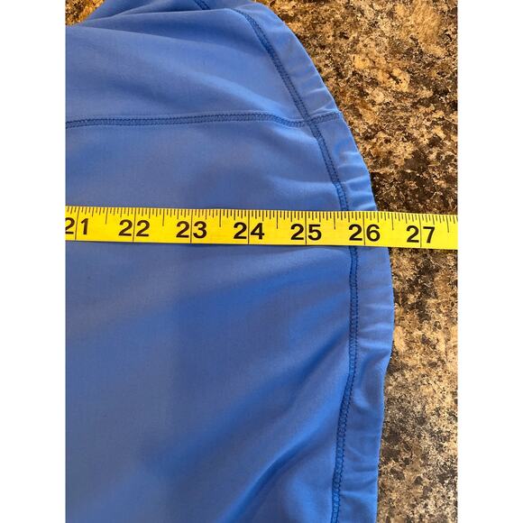 Lululemon Zippy Run Tank Top Porcelaine Blue Size 4 Zip Neckline Pockets - Picture 11 of 11